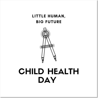 child health day, little human Posters and Art
